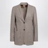 Max Mara Single Breasted Jacket Notch Lapel Pockets In Multi