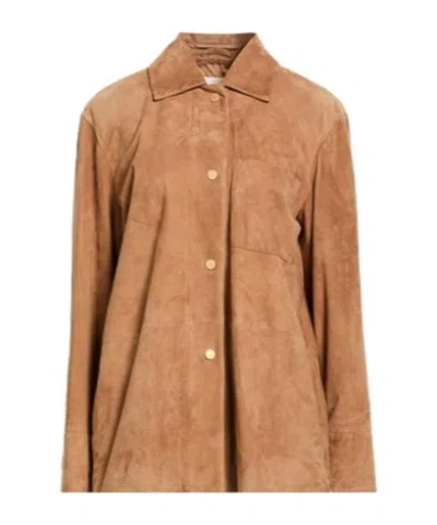 Max Mara Single-breasted Jacket In Brown