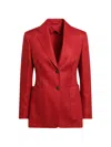 Max Mara Tailored Jacket Single Breasted Notch Lapel In Red