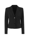 Max Mara Single-breasted Slim-fit Blazer In Black