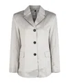 Max Mara Single-breasted Suit Jacket In Gray