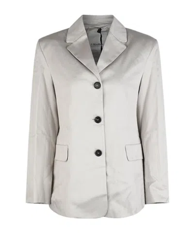 Max Mara Single-breasted Suit Jacket In Gray