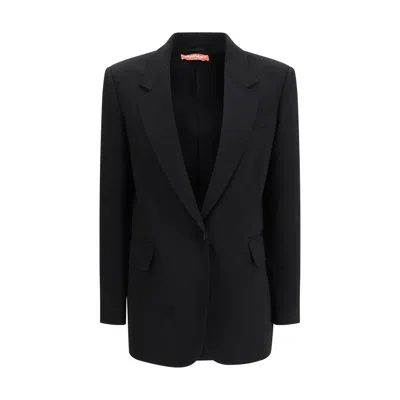 Max Mara Single-breasted Tailored Blazer In Black