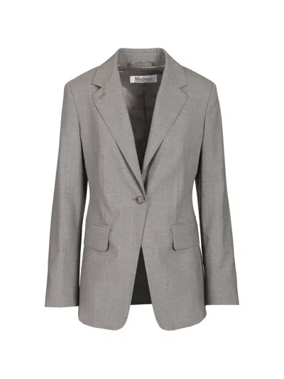 MAX MARA 单排扣初剪羊毛西装夹克