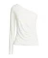 Max Mara Single-shoulder Knitted Top In Animal Print