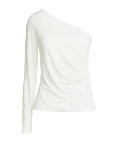 Max Mara Single-shoulder Knitted Top In Animal Print