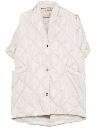 Max Mara Sisoft Cape In White