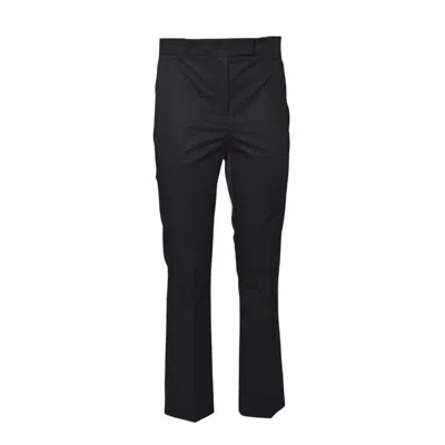 Max Mara Skinny Fit Stretch Cotton Satin Pants
