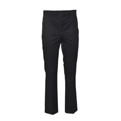 Max Mara Skinny Fit Stretch Cotton Satin Pants