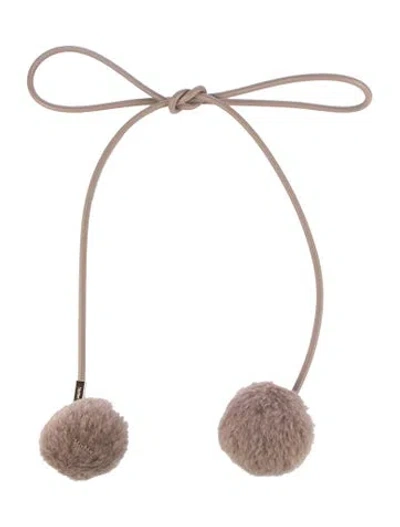 Pre-owned Max Mara Skinny Leather Waist Belt In Brown