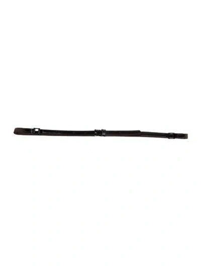Pre-owned Max Mara Skinny Leather Waist Belt In Brown