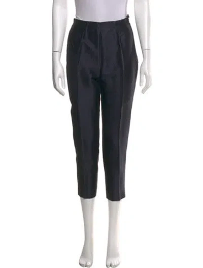 Pre-owned Max Mara Skinny Leg Pants In Black