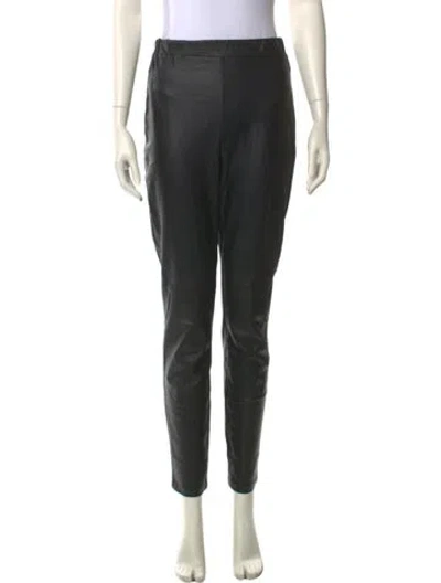 Pre-owned Max Mara Skinny Leg Pants In Black