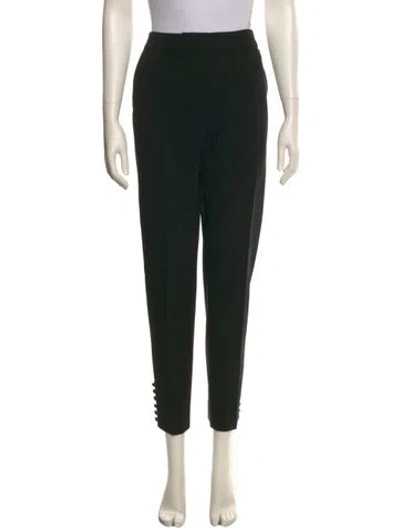 Pre-owned Max Mara Skinny Leg Pants In Black