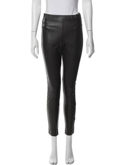 Pre-owned Max Mara Skinny Leg Pants In Black
