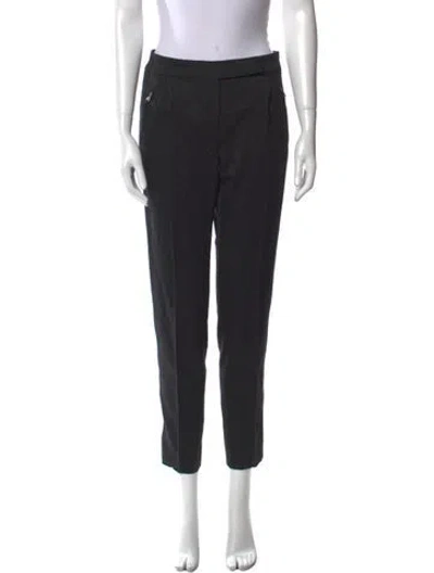 Pre-owned Max Mara Skinny Leg Pants In Black