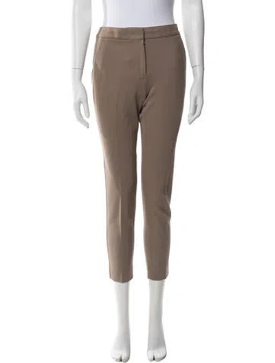 Pre-owned Max Mara Skinny Leg Pants In Brown