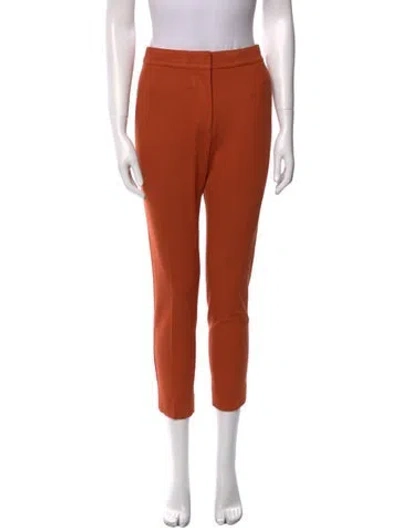 Pre-owned Max Mara Skinny Leg Pants In Orange