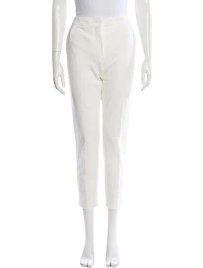 Pre-owned Max Mara Skinny Leg Pants W/ Tags In White