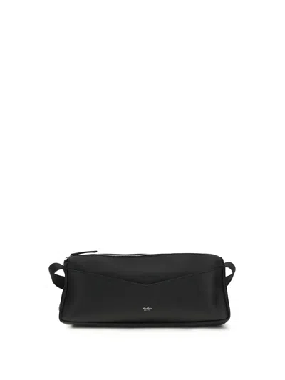 Max Mara Skippers Textured-leather Shoulder Bag In Black