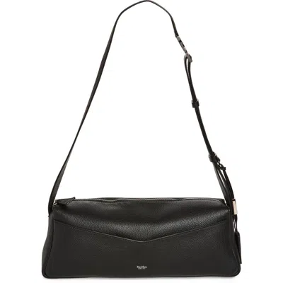 Max Mara Skippers Textured-leather Shoulder Bag In Black