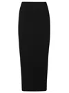 Max Mara Silk Maxi Skirt With Ribbed Texture