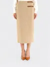 Max Mara Skirt  Woman Color Beige In Brown