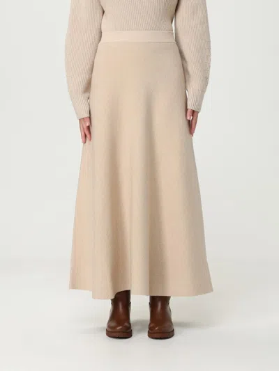 MAX MARA SKIRT MAX MARA WOMAN COLOR BEIGE,H36757022