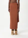Max Mara Skirt Woman Brown In Orange