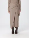 Max Mara Skirt  Woman Color Dove Grey In Gray