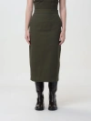 Max Mara Gonna Cognac In Green