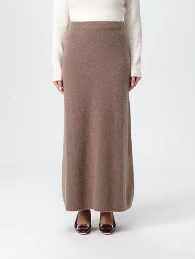 Max Mara Skirt  Woman Color Grey In Brown