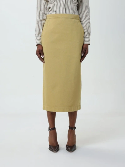 MAX MARA SKIRT MAX MARA WOMAN COLOR MUSTARD,F38280046