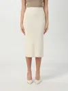 Max Mara Losanna Midi Skirt In Weiss