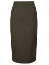 Shop Max Mara Skirt In Oliva
