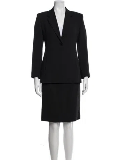 Pre-owned Max Mara Skirt Suit In Black
