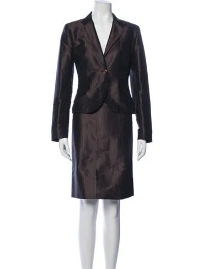 Pre-owned Max Mara Skirt Suit In Blue
