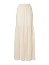 Max Mara Woman Maxi Skirt Cream Size 10 Virgin Wool In White