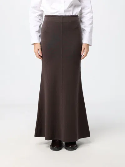 Max Mara Skirt Woman Color Grey In Brown