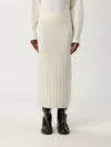 Max Mara Skirt Woman White In Neutral