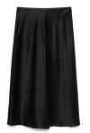 Max Mara Flowing Black Silk Skirt With Refined Silhouette