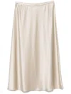 Max Mara Satin Longuette Skirt