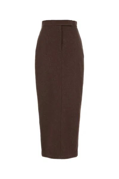 MAX MARA MAX MARA PIANOSA LONG DENIM SKIRT CLOTHING