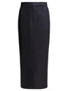 Max Mara Pianosa Denim Midi Skirt