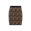 Max Mara Jacquard Leopard Domizia Mini Skirt In Black