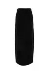 Max Mara Black Wool Blend Galosce Skirt In Black