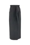 Max Mara Messina Wraparound Skirt In Grey