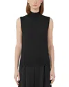 Max Mara Weekend Belgio Top Spalla Larga In Maglia In Black