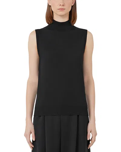 MAX MARA SLALOM MOCK NECK WOOL TOP