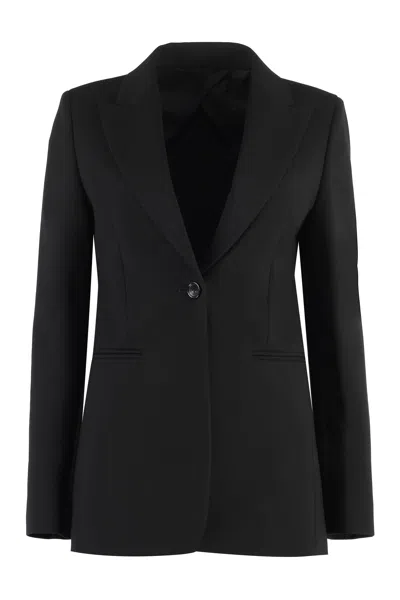 Max Mara Sleek Black Single-breasted Jacket For Women